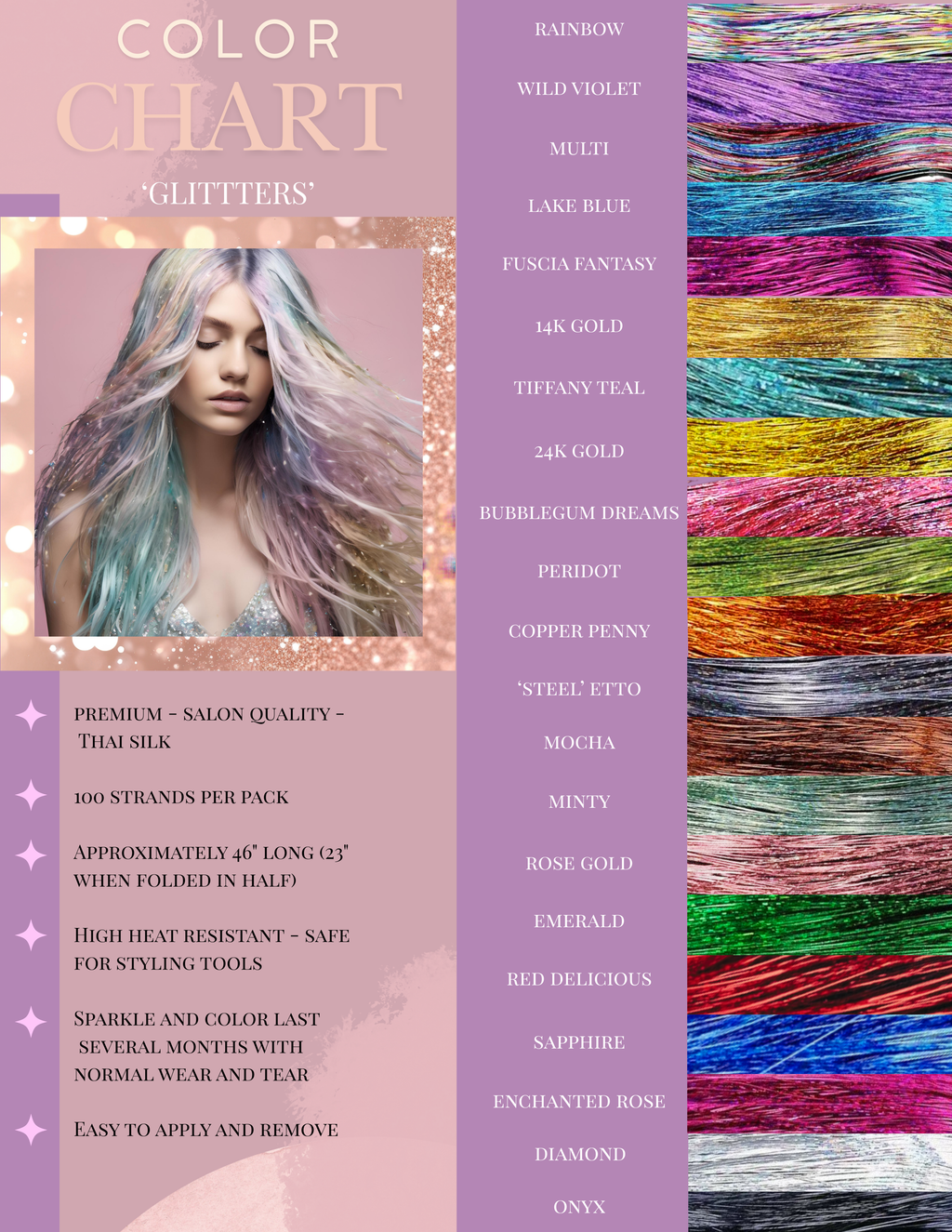 14k Gold - Fairy Hair Tinsel